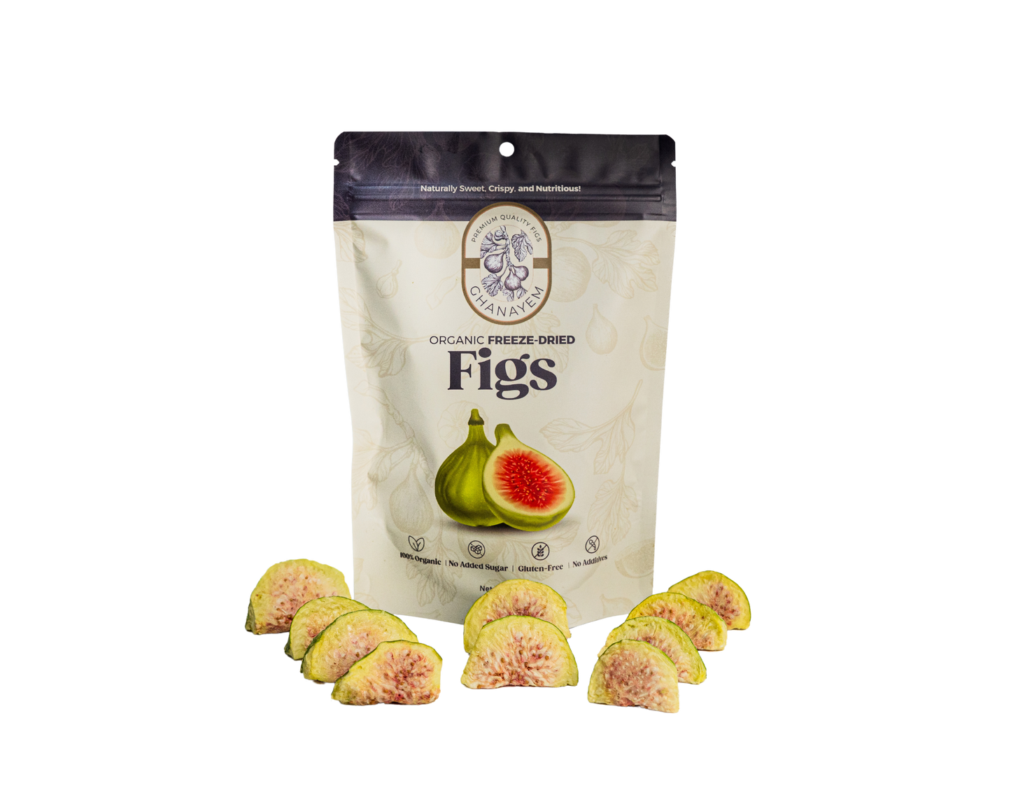 Freeze-Dried Jasm Green Figs (25g)