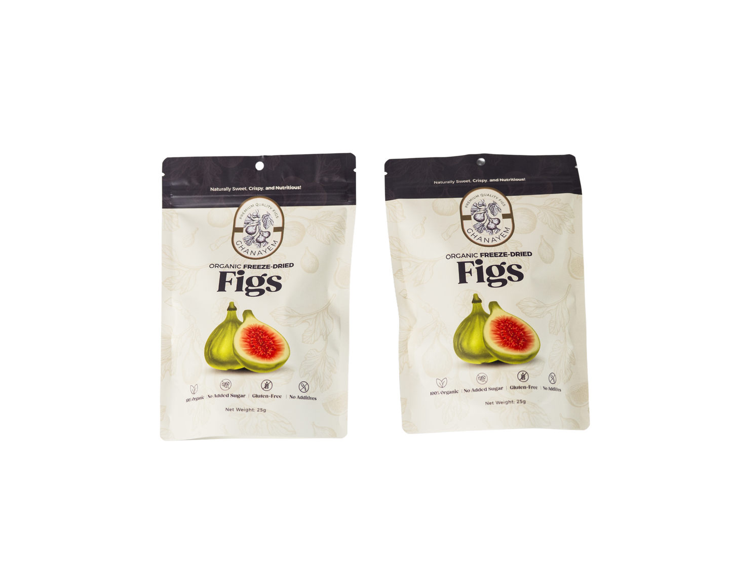 Freeze-Dried Jasm Green Figs (25g)