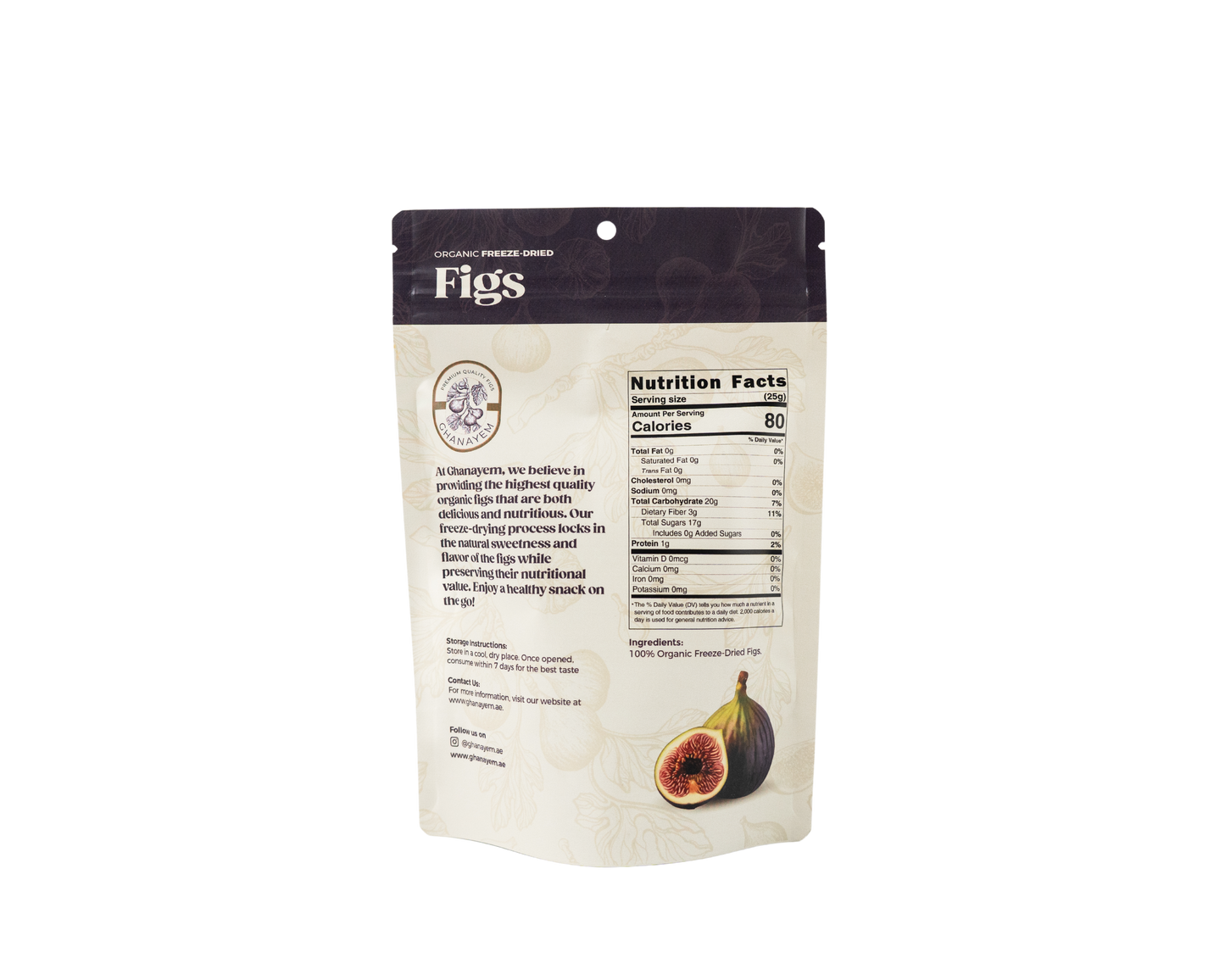 Freeze-Dried Turkey Brown Figs (25g)